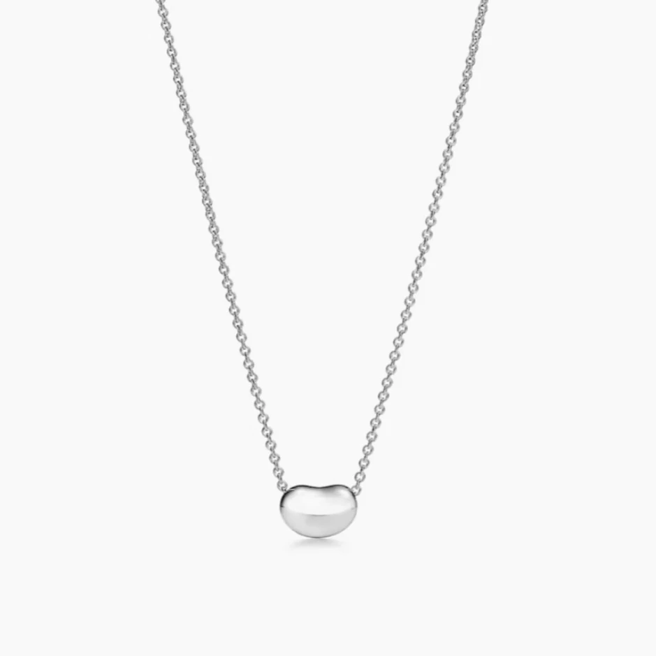95新 Tiffany & Co./蒂芙尼 925银豆项链