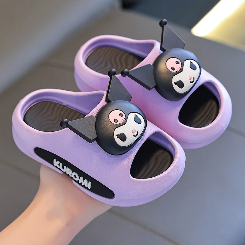 新款三丽欧儿童凉拖鞋踩屎感女童夏季卡通可爱库洛米防滑室内拖鞋