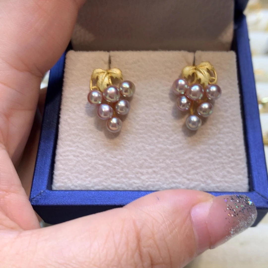 未镶嵌淡水珍珠耳饰