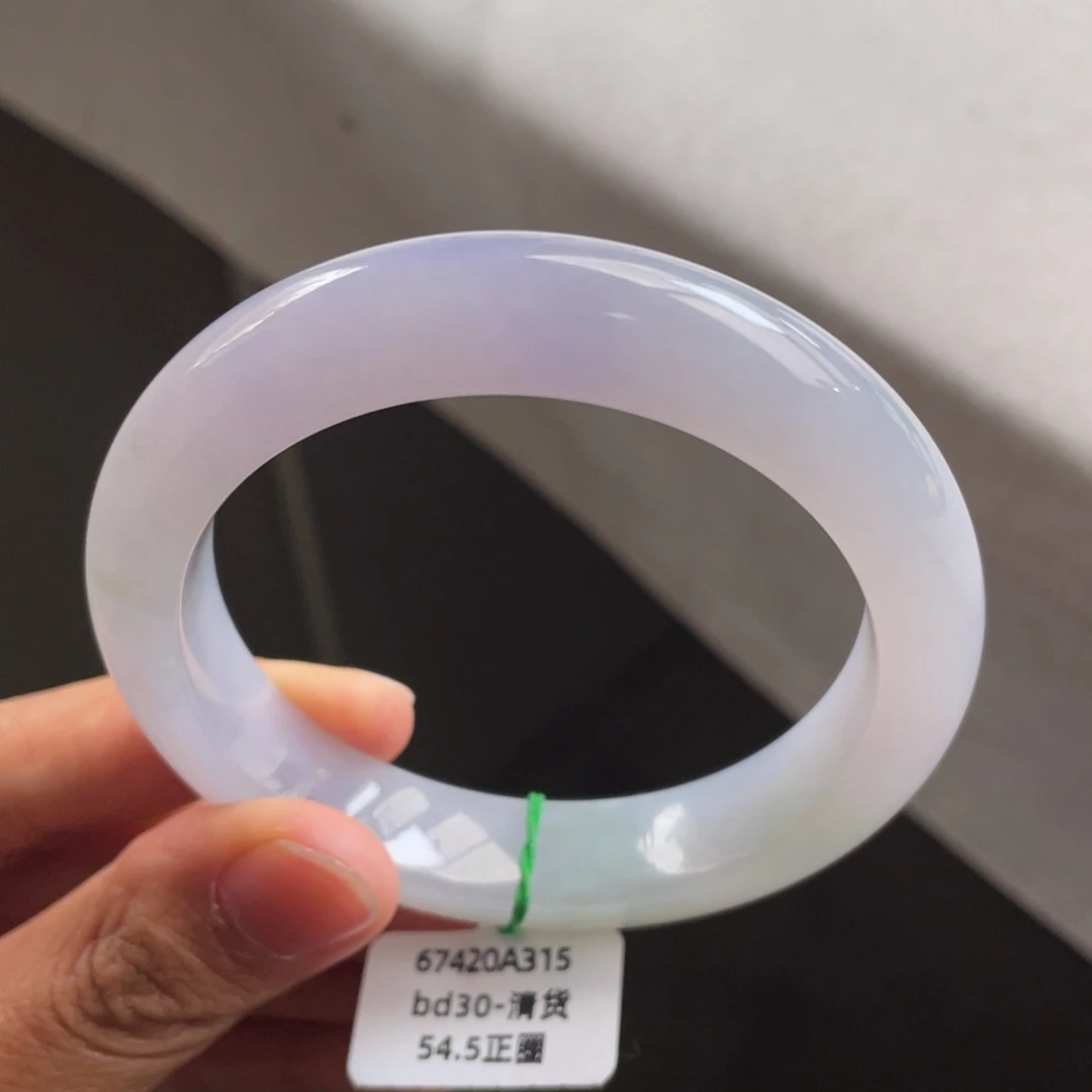 翡翠未镶嵌手镯冰胶粉紫手镯【强推】捡漏