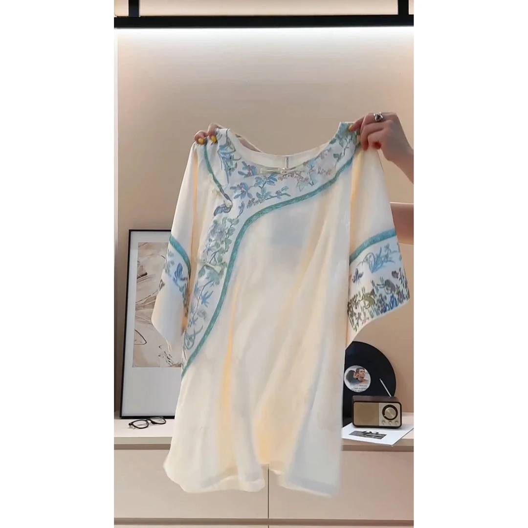 【复古国风】新中式甜美少女睡衣女夏季新款大码家居服套装可外穿夏