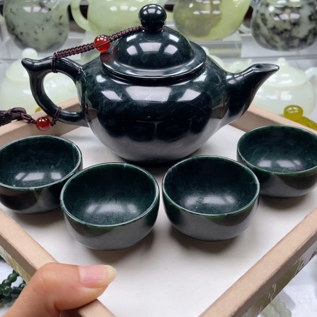 做***娘未镶嵌蛇纹石玉壶