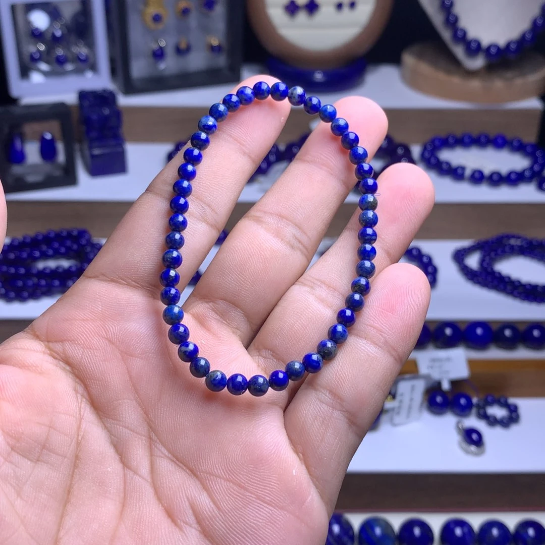 青金石未镶嵌福利 特漏 手串4.6+