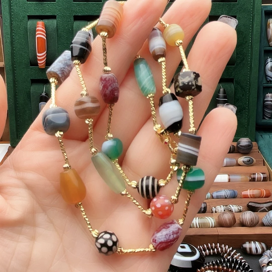 玛瑙/玉髓合金珠宝半成品