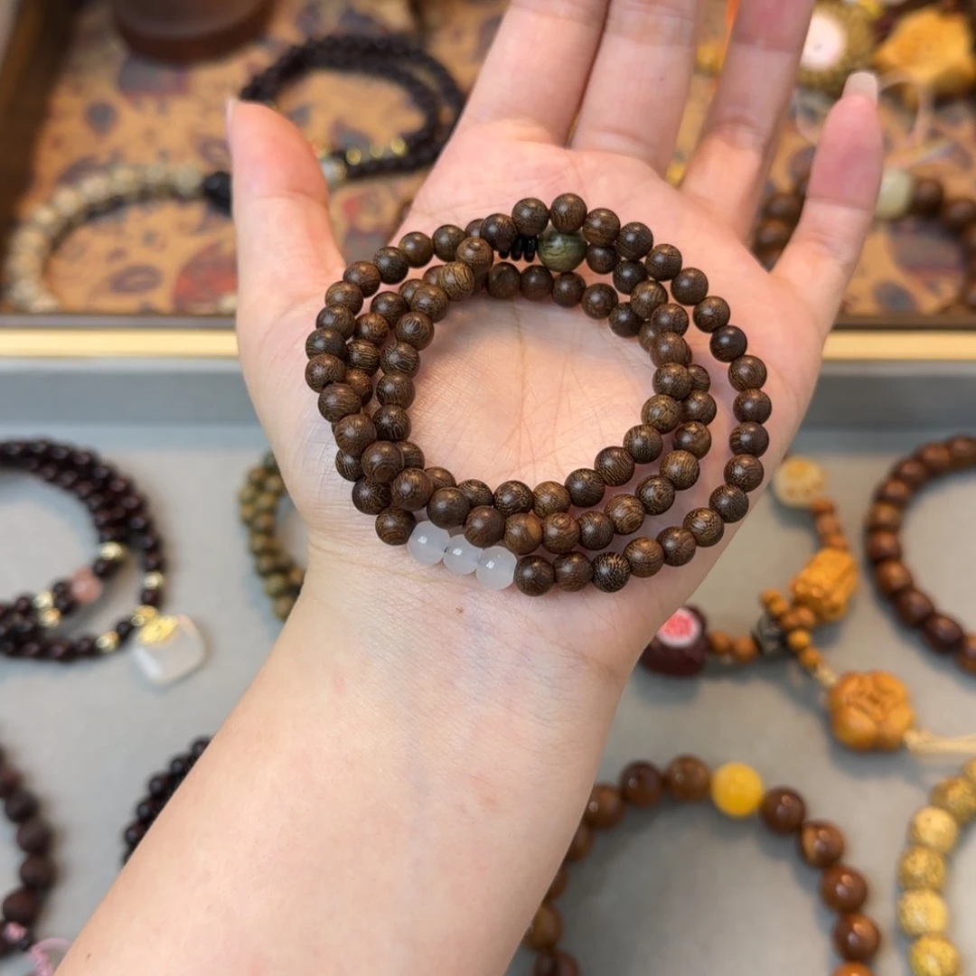 菩提手串/手链金丝檀三圈6mm