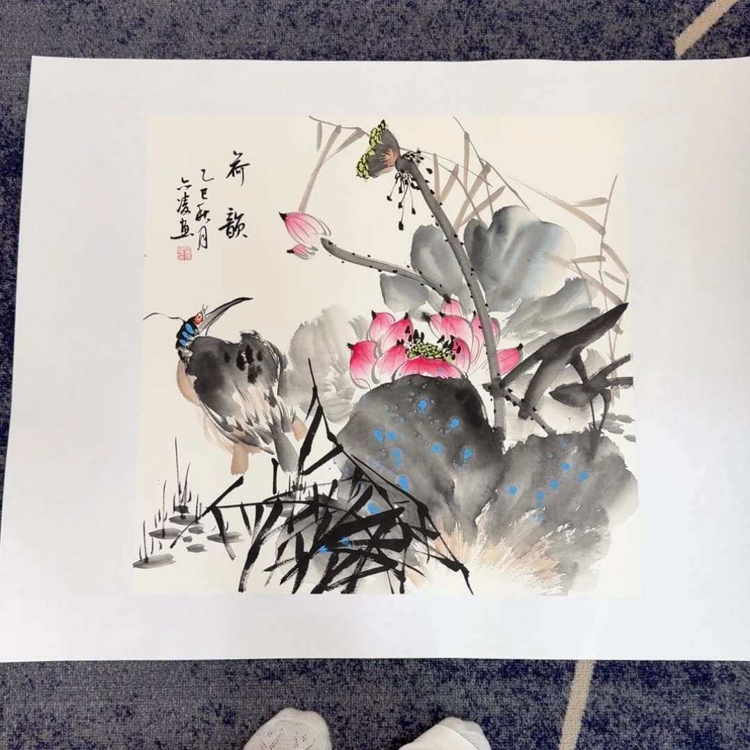 国画国画作品山水花鸟