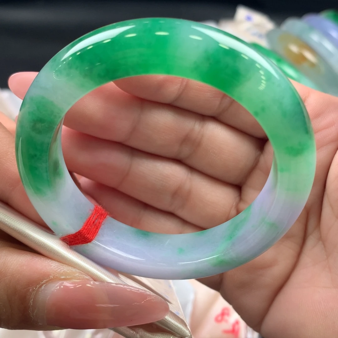 翡翠未镶嵌手镯51正圈