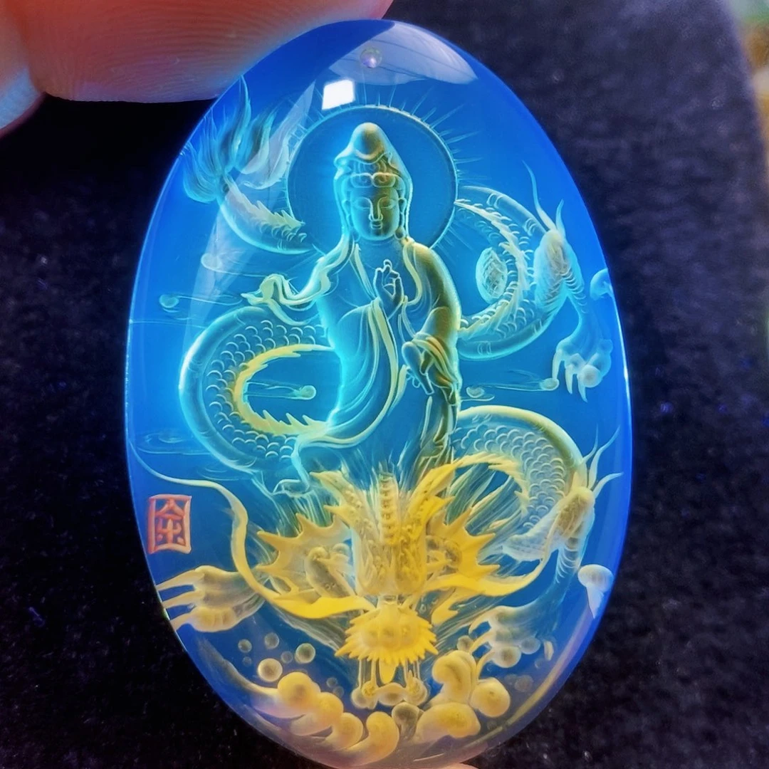 【闪购商品】蓝珀吊坠(不含链)未镶嵌