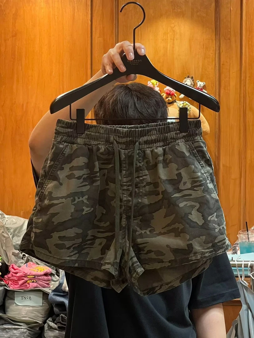 【韩国东大门代购】~N0退~公鸡家迷彩短裤