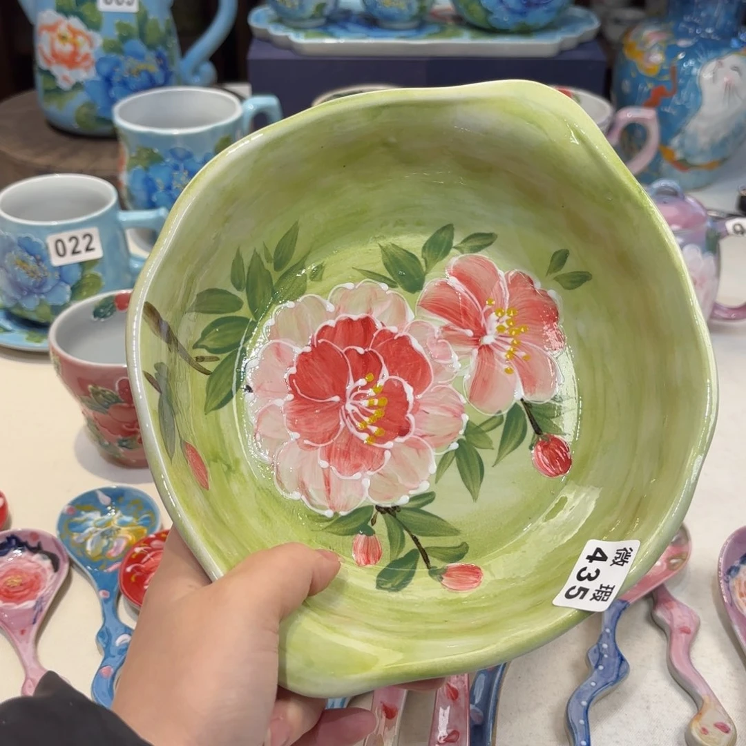 景德镇手绘高温釉下彩陶瓷茶具