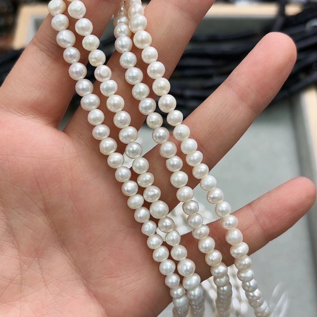 未镶嵌玛瑙/玉髓珠宝半成品卡5天然珍近圆一条