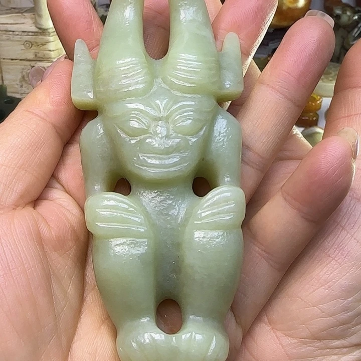 和田玉未镶嵌吊坠(不含链)
