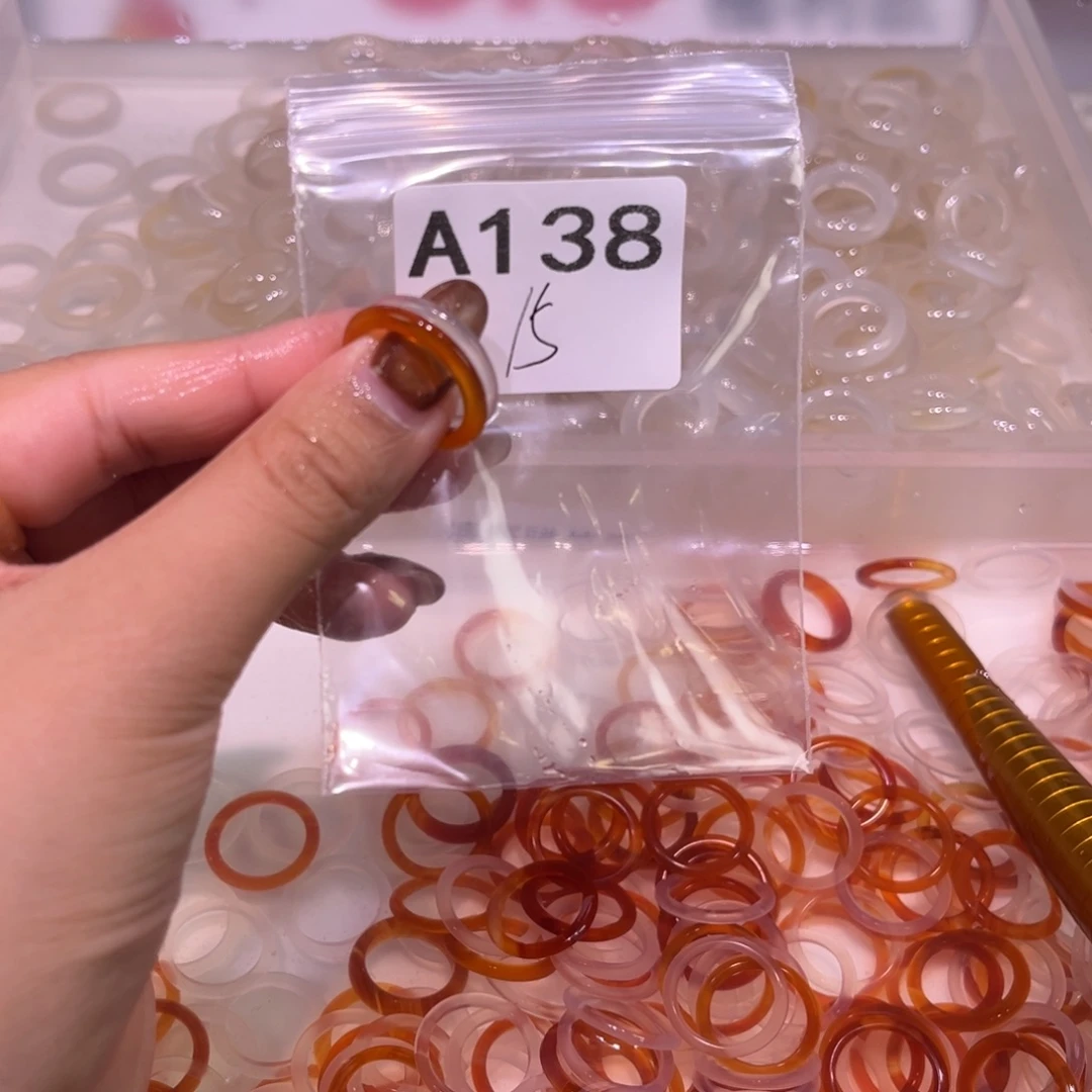 玛瑙/玉髓未镶嵌戒指138瑕