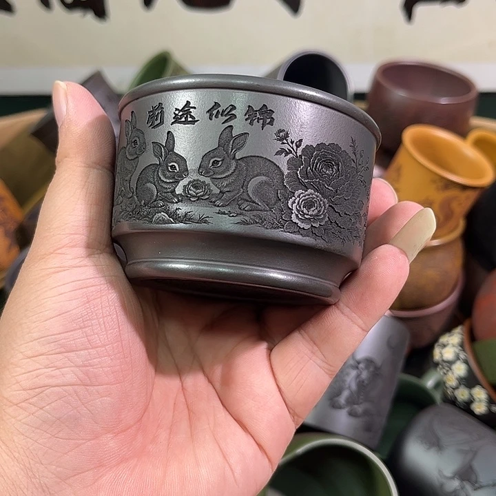 茶杯紫砂全手工紫砂主人杯