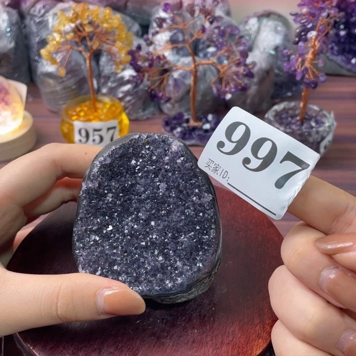 紫晶珠宝半成品未镶嵌