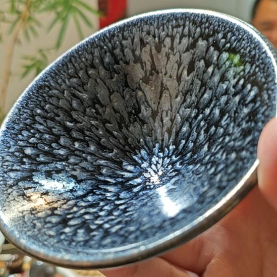 茶盏建盏茶盏主人杯百花
