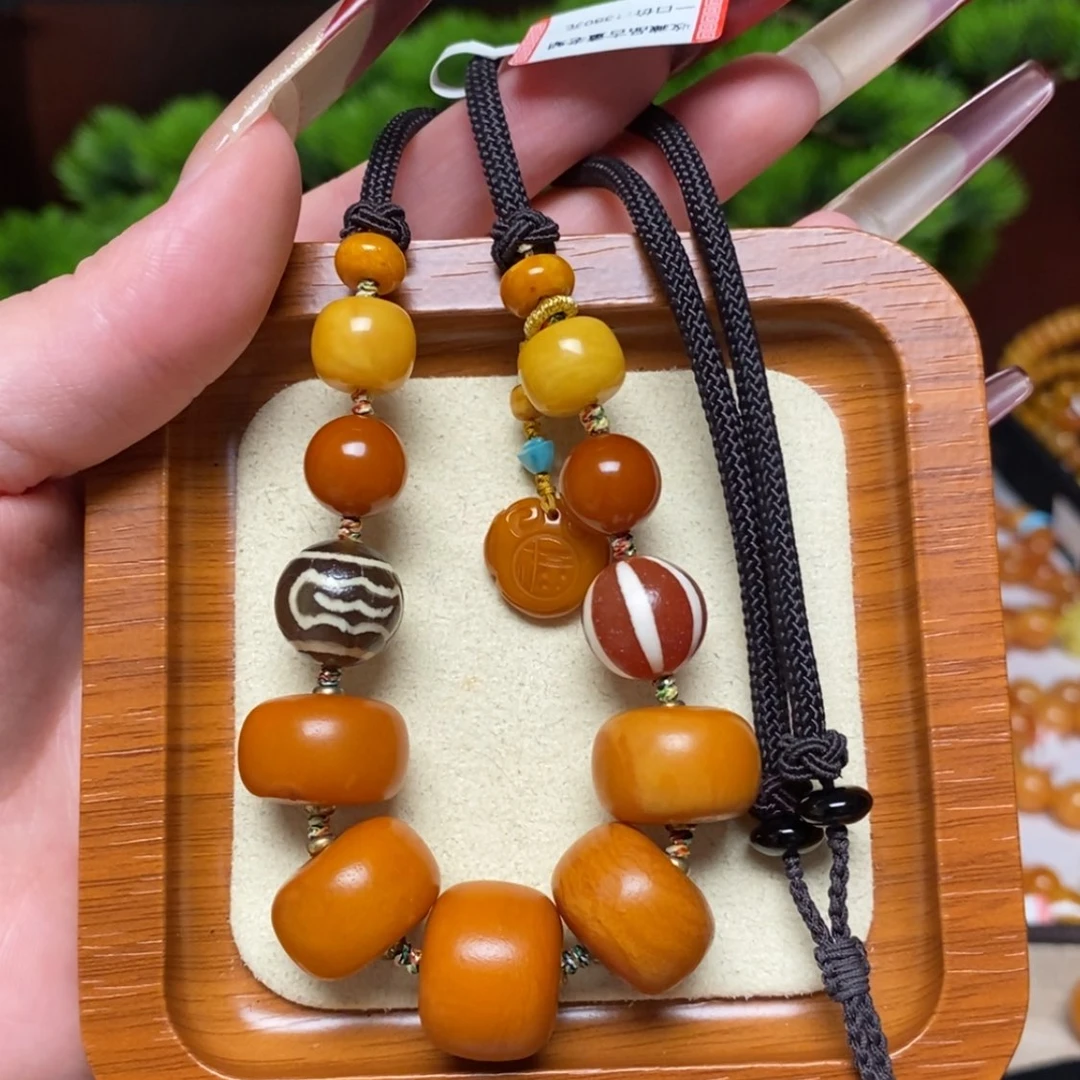 【闪购商品】蜜蜡颈饰未镶嵌项链