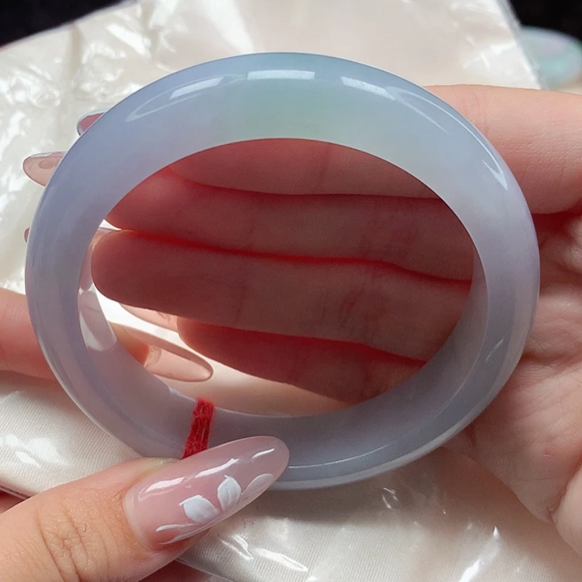 【闪购商品】翡翠手镯未镶嵌5859圈冰胶春彩