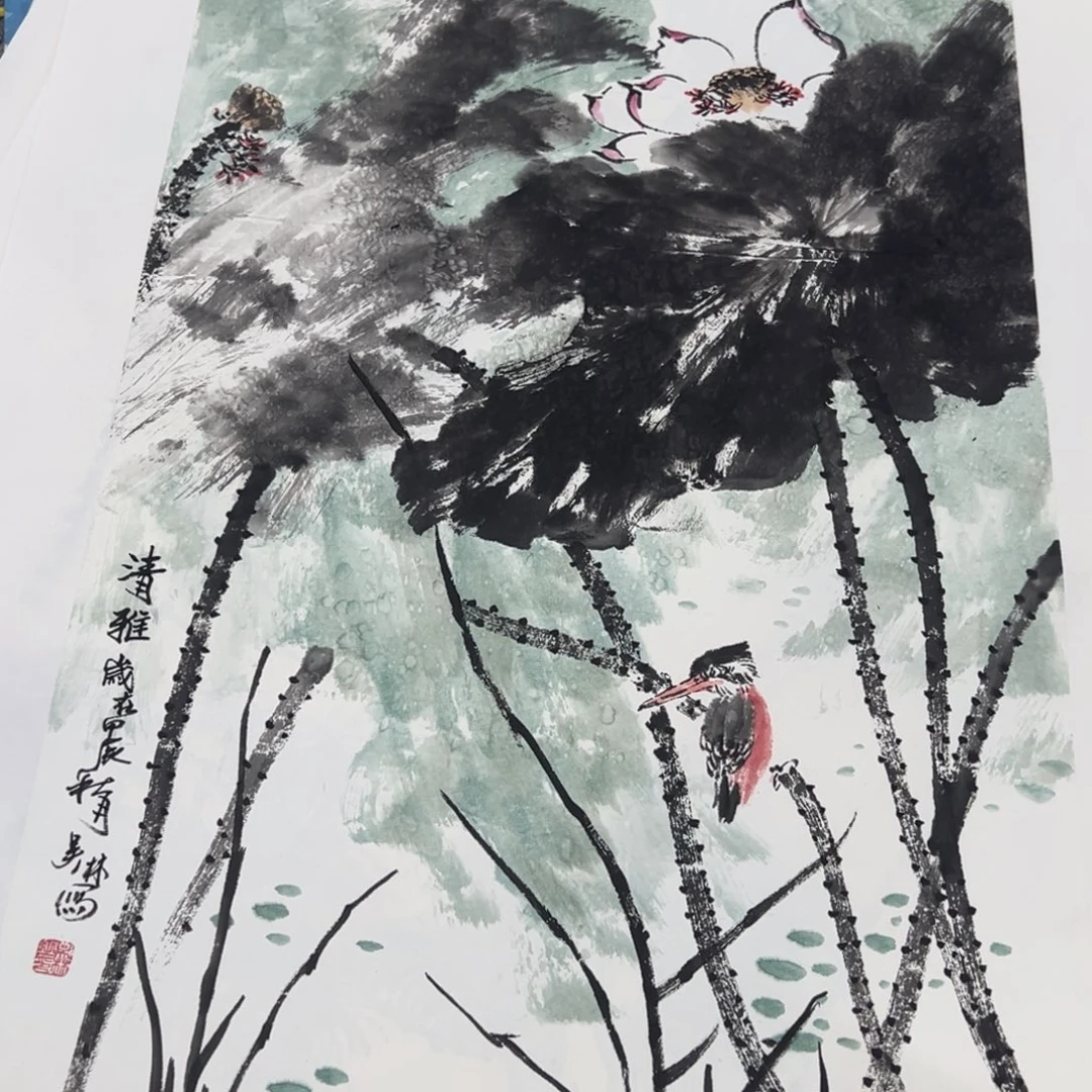 国画绘画作品在国内外