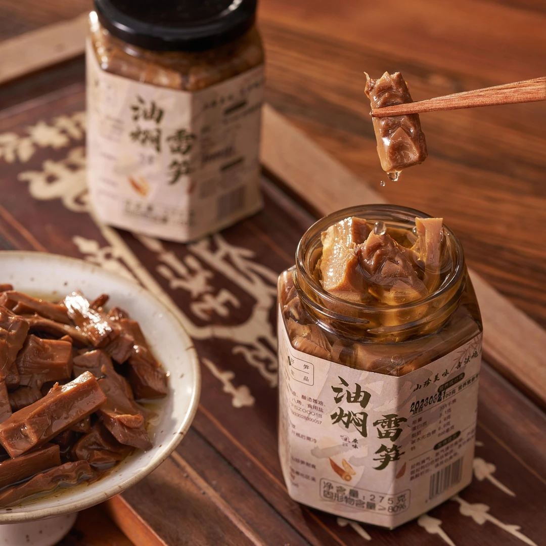 【雷音】2025年奉化油焖笋柴火土灶烤制宁波特产农家雷笋即食下饭菜