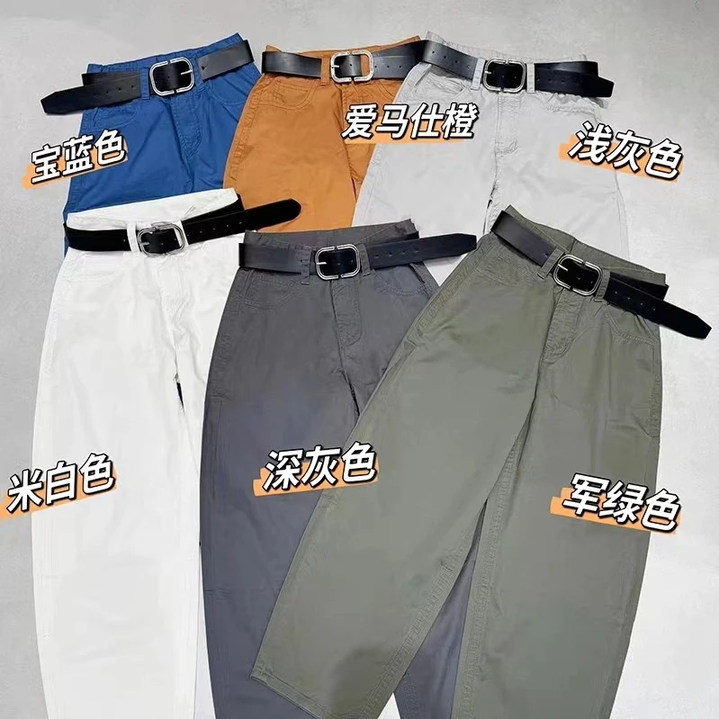 『浅浅休闲H 』韩版百搭气质精致休闲裤子90035