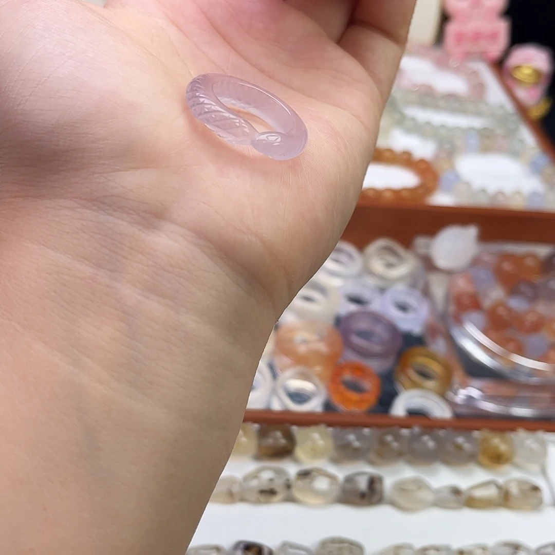 戒指未镶嵌玛瑙/玉髓10 号17.2