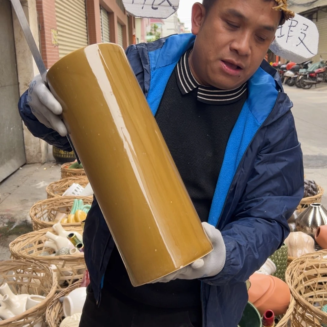摆件105 号高中低温陶瓷工艺瓶（部分微瑕）