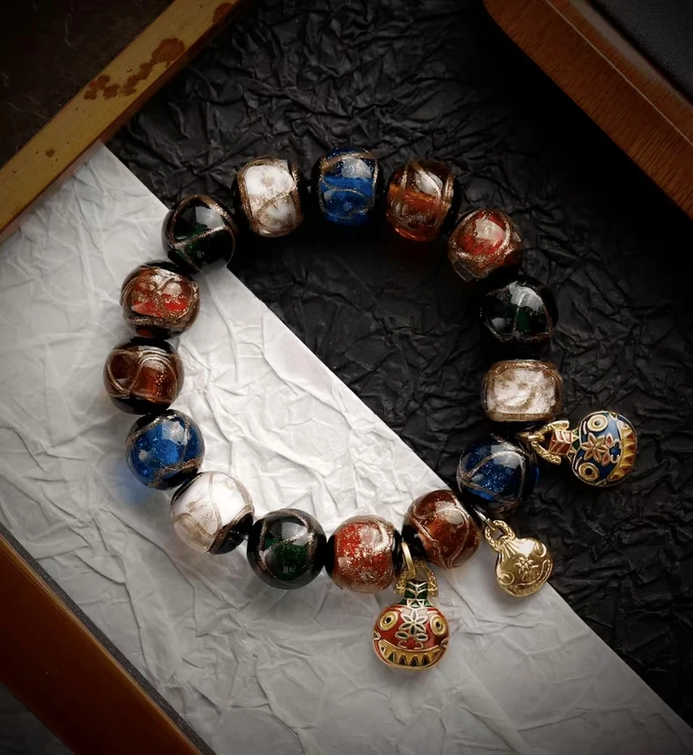 合成金属琉璃手链 1268--无礼盒精挑手串搭配