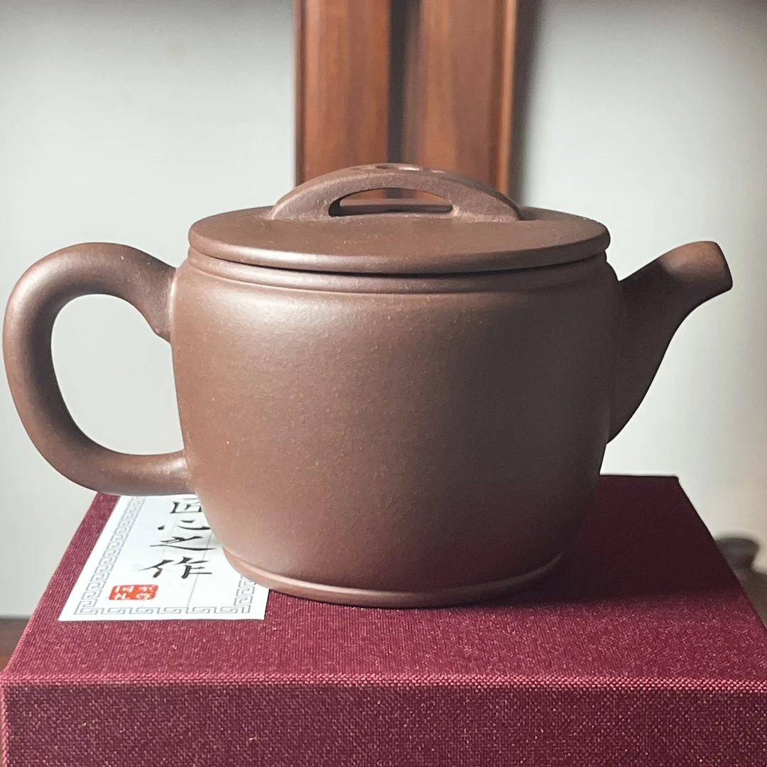 【精品紫砂】-lot066-国工汪伯强-汉瓦-紫砂壶