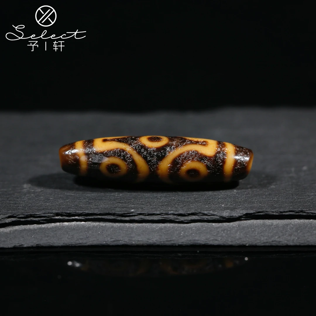 予轩出品；老冯25年全新超顶黑金手工十字金刚六眼44*11mm玛瑙吊坠