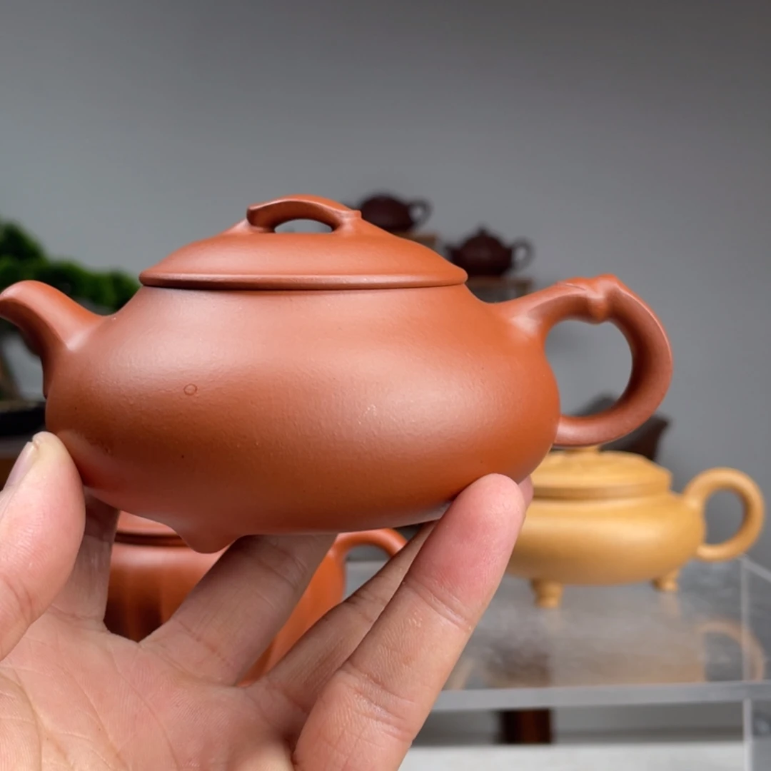 【闪购商品】紫砂茶壶田*生料朱泥简瓢220