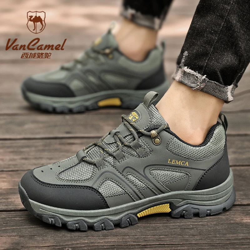 西域骆驼新款防滑登山鞋休闲运动鞋潮鞋四季款男夏干净感痞帅男鞋