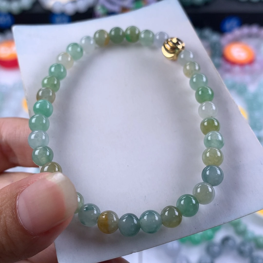 未镶嵌手链翡翠卡5.8
