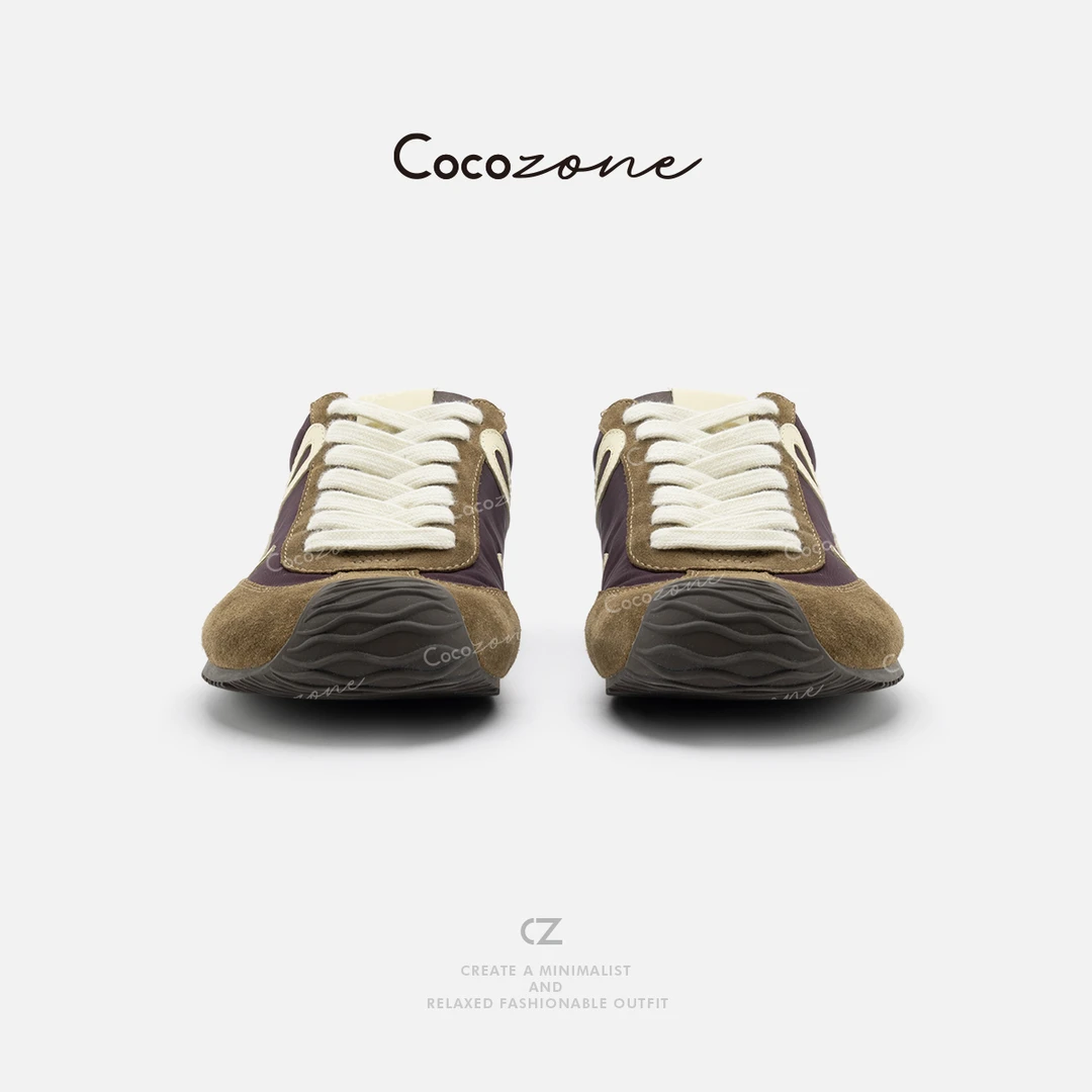 COCO ZONE 刘一一新款拼色系带百搭女式休闲鞋CD2A0024