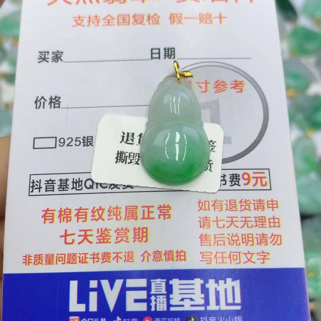 翡翠颈饰18K金镶嵌L*H翡翠