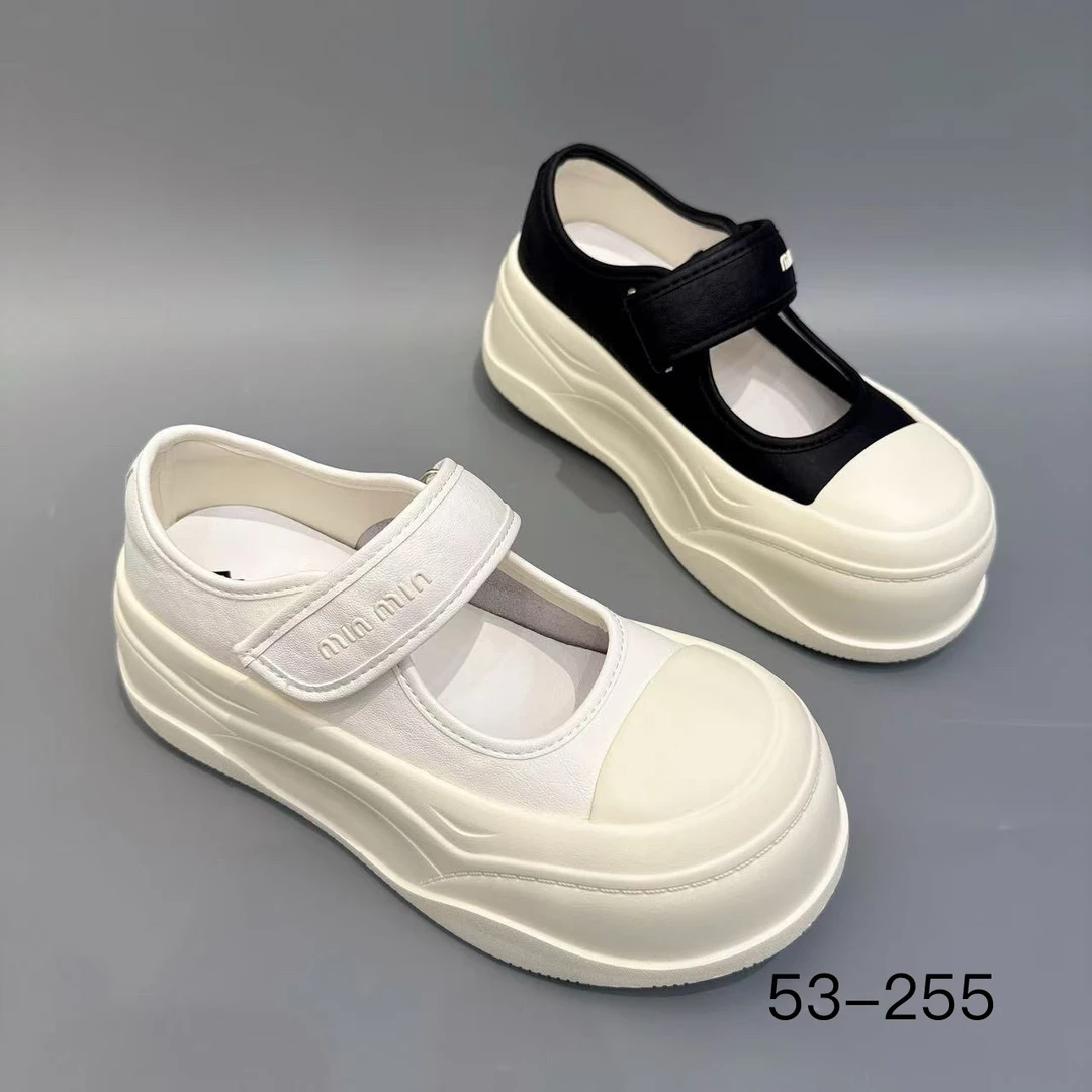 玛莎玛索夏季新款53-255时尚百搭休闲厚底拉带圆头女鞋