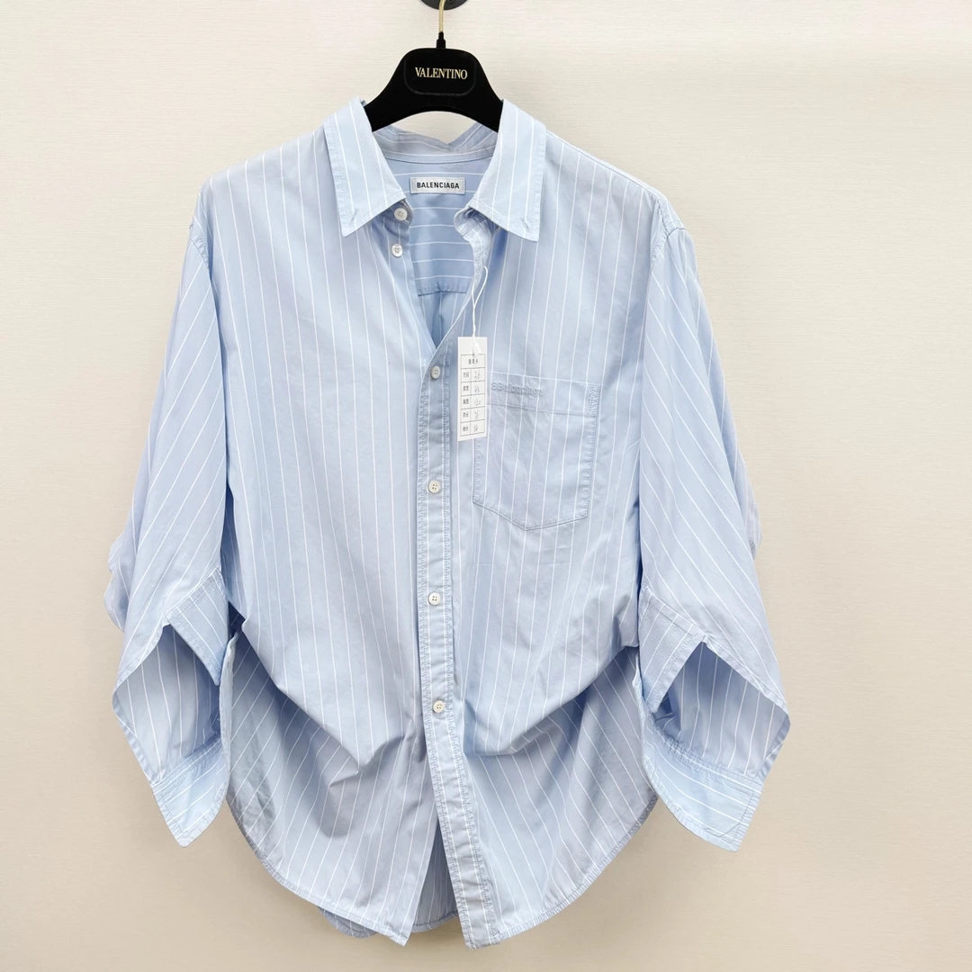 99新 Balenciaga/巴黎世家 衬衫 36码 胸围120 衣长76