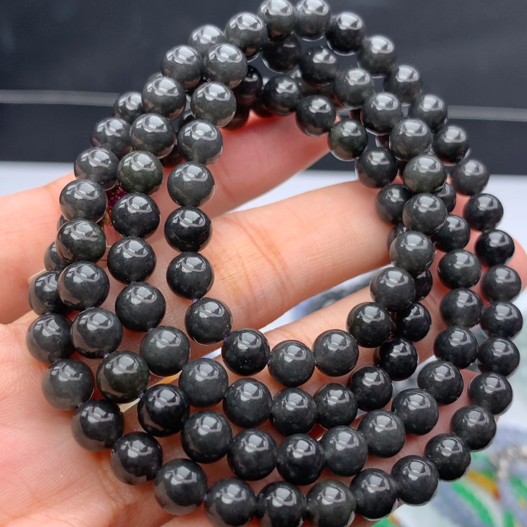 翡翠手链未镶嵌卡