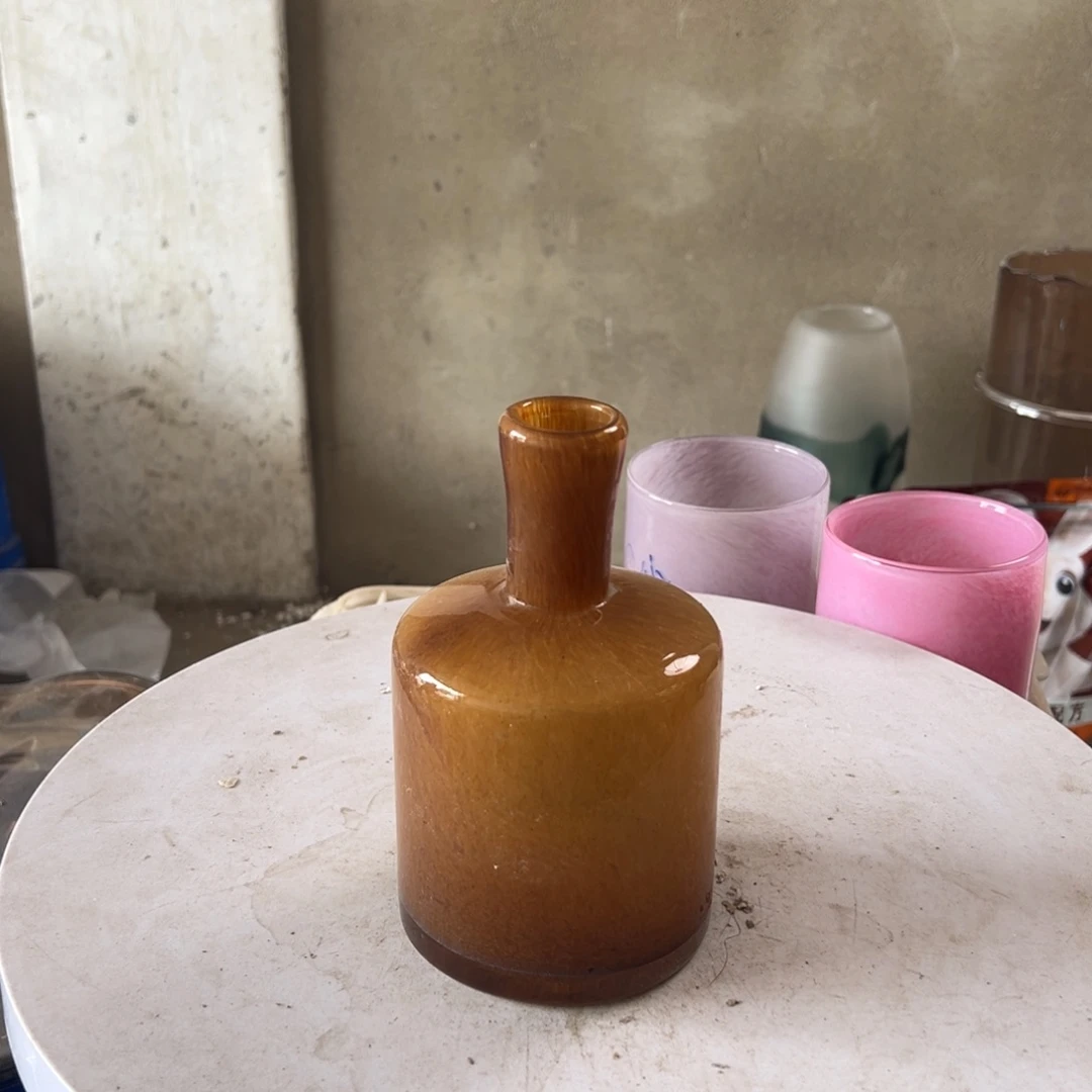 弘扬琉璃花器微瑕高度17
