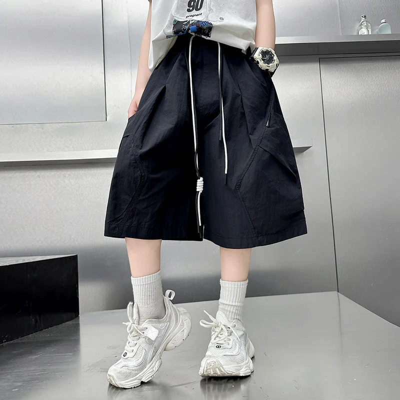 8男童夏季速干工装短裤宽松运动中大童高品质童装街舞潮牌洋气