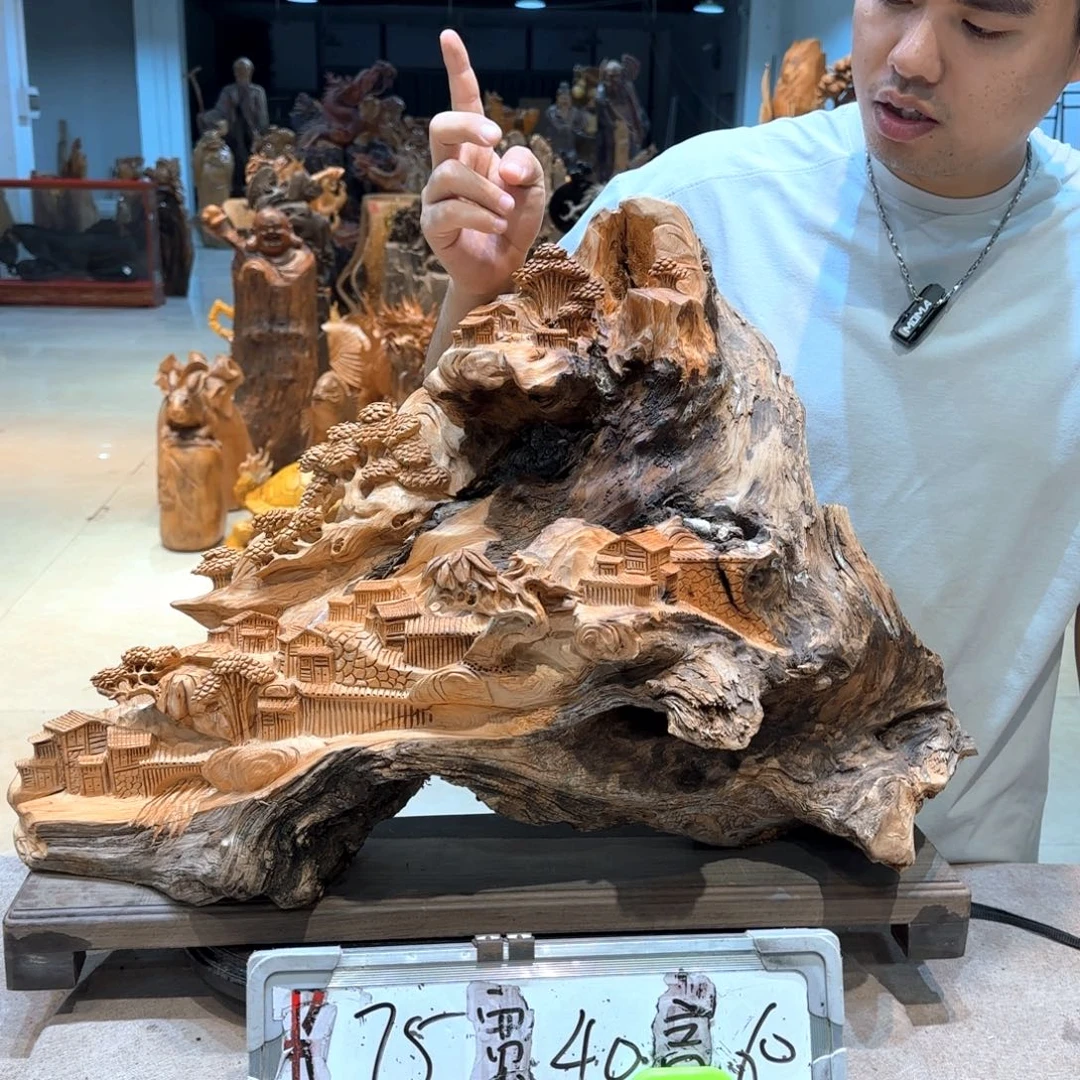 洪***景木工艺品摆件不包邮