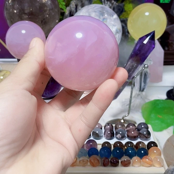 水晶摆件未镶嵌粉水