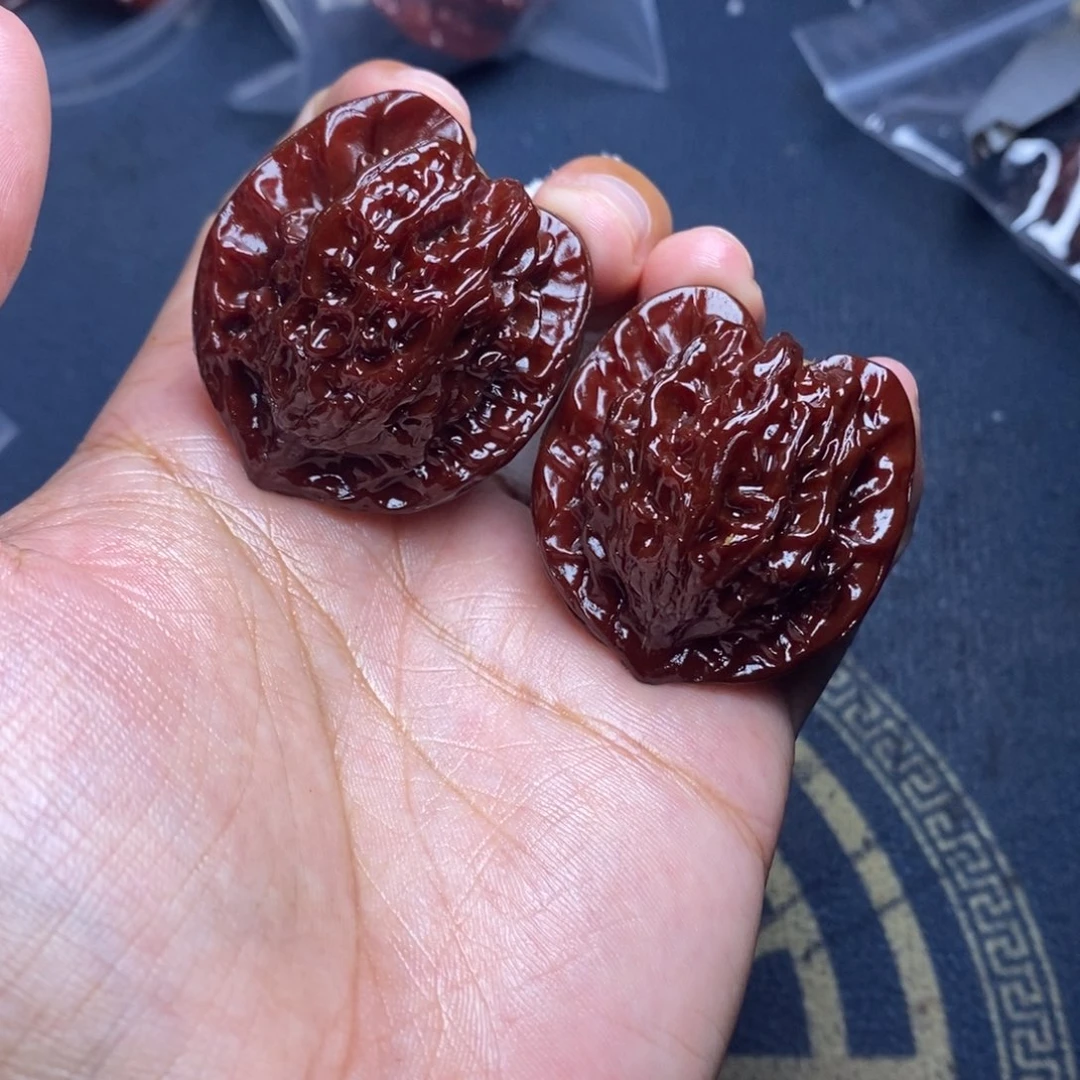 文玩核桃吊坠公子帽38