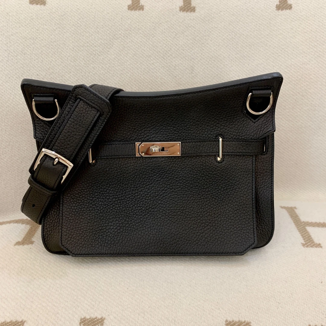 95新 Hermes/爱马仕 吉普赛 28 框O tc皮 黑色mk103593