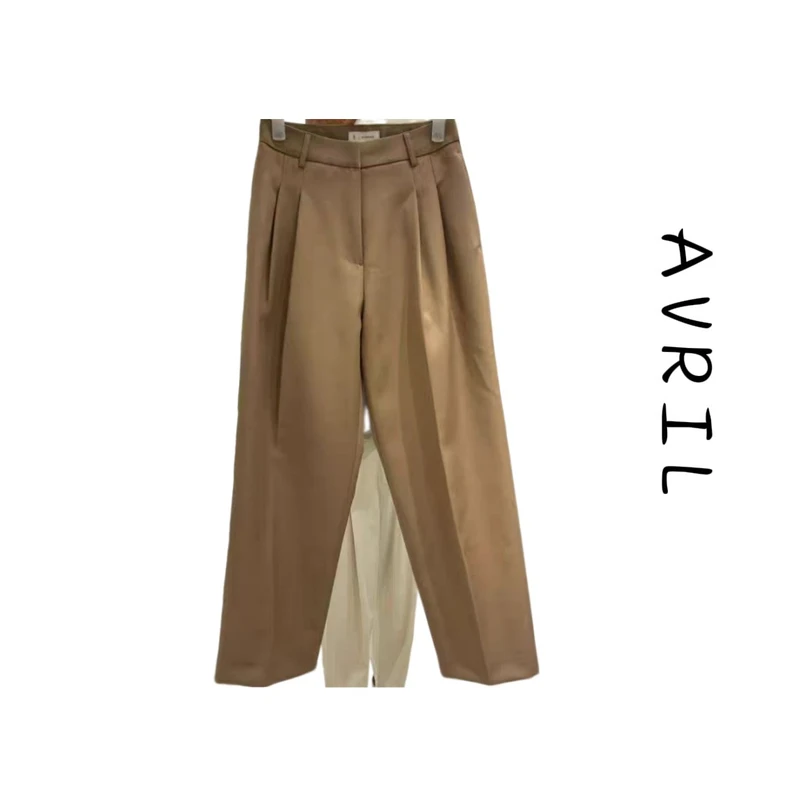 高腰显瘦西装裤垂感阔腿裤107