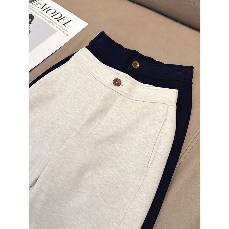 Julychee chao显瘦醋酸羊毛窄版休闲裤