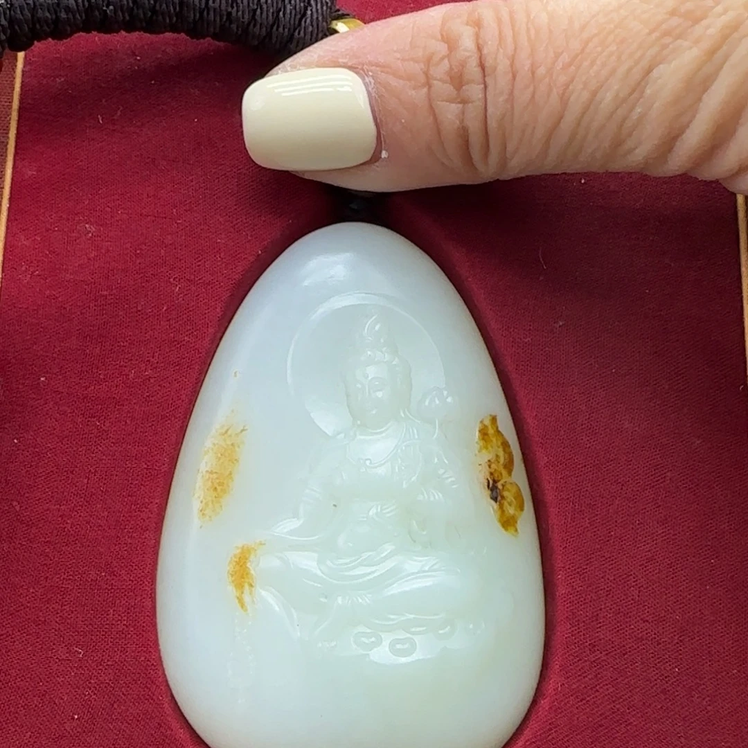 和田玉未镶嵌挂件