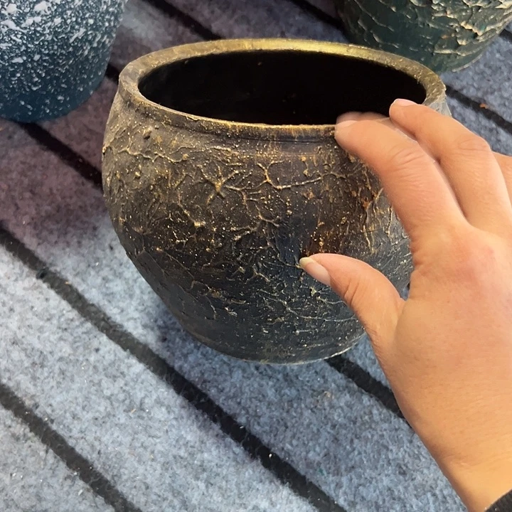 黑金平口高14口16带孔