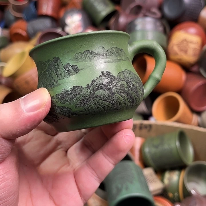 紫砂茶杯全手工紫砂主人杯