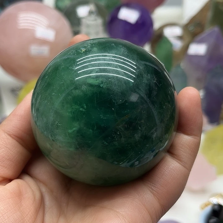 540克萤石球未镶嵌萤石